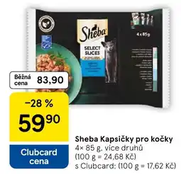 Tesco Sheba Kapsičky pro kočky nabídka
