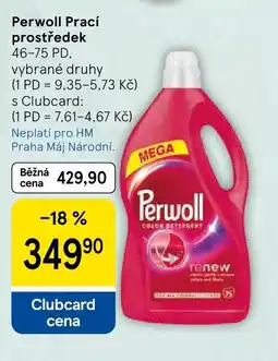 Tesco Perwoll Prací prostředek nabídka