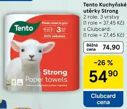 Tesco Tento Kuchyňské utěrky Strong nabídka