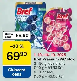 Tesco Bref Premium WC blok nabídka