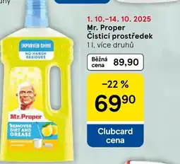 Tesco Mr.Proper Čisticí prostředek nabídka