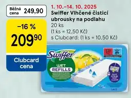 Tesco Swiffer Vlhčené čisticí ubrousky na podlahu nabídka