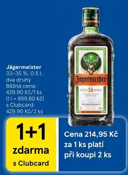 Tesco Jägermeister nabídka