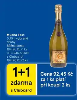Tesco Mucha Sekt nabídka