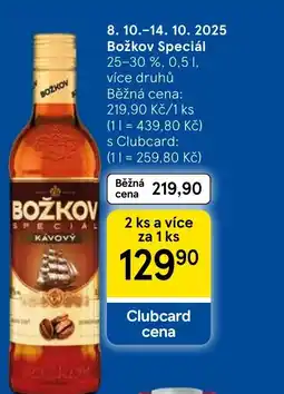 Tesco BOŽKOV Speciál nabídka