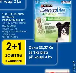 Tesco DentaLife Pochoutky pro psy nabídka