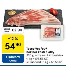 Tesco Tesco Vepřový bok bez kosti plátky nabídka