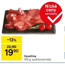 Tesco Vysočina nabídka