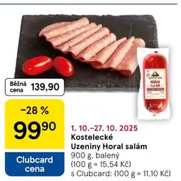 Tesco Kostelecké Uzeniny Horal salám nabídka