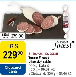 Tesco Tesco Finest Uherský salám nabídka