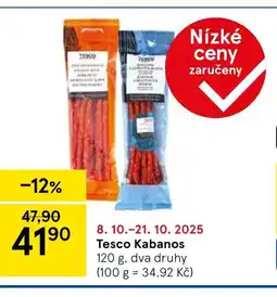 Tesco Tesco Kabanos nabídka