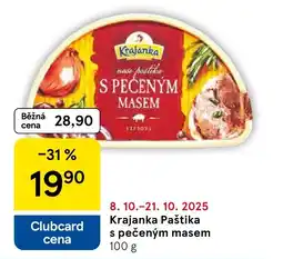 Tesco Krajanka Paštika s pečeným masem nabídka