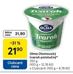 Tesco OLMA Olomoucký tvaroh polotučný nabídka