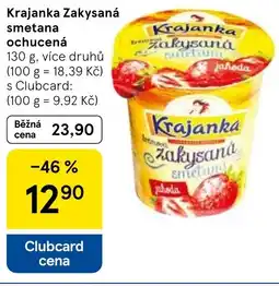 Tesco Krajanka Zakysaná smetana ochucená nabídka