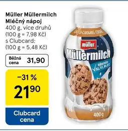 Tesco Müller Müllermilch Mléčný nápoj nabídka
