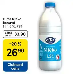 Tesco OLMA Mléko čerstvé nabídka