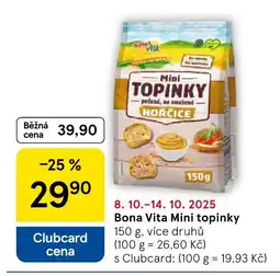 Tesco Bona Vita Mini topinky nabídka