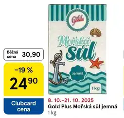 Tesco Gold Plus Mořská sůl jemná nabídka