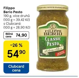 Tesco Filippo Berio Pesto nabídka