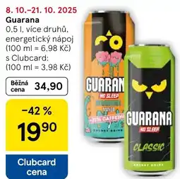 Tesco GUARANA nabídka