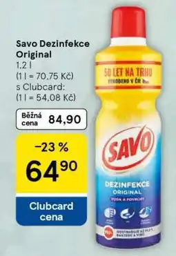 Tesco Savo Dezinfekce Original nabídka