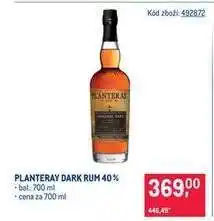 Makro PLANTERAY DARK RUM 40% nabídka