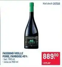 Makro Fassbind Vieille Poire, Famboise 40 % nabídka