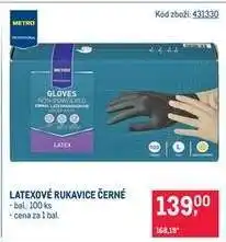 Makro Latexové rukavice černé nabídka
