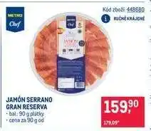 Makro JAMÓN SERRANO GRAN RESERVA nabídka
