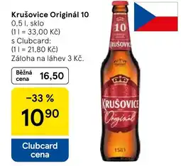 Tesco Krušovice Originál 10 nabídka