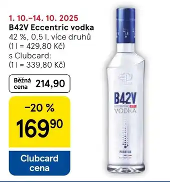 Tesco B42V Eccentric vodka nabídka