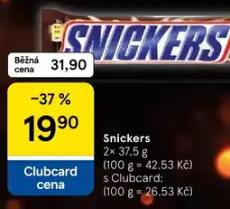 Tesco Snickers nabídka
