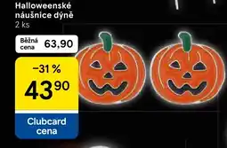 Tesco Halloweenské náušnice dýně nabídka