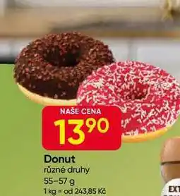 Hruška Donut různé druhy 55-57 g nabídka