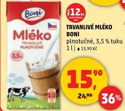 Penny Market Trvanlivé mléko boni nabídka