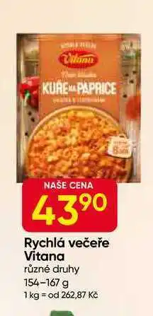 Hruška Vitana Rychlá večeře různé druhy 154-167 g nabídka