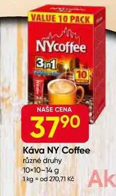 Hruška Káva NY Coffee různé druhy 10×10-14 g nabídka