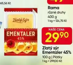 Hruška Zlatý sýr Ementaler 45% 100 g nabídka