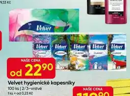 Hruška Velvet hygienické kapesníky 100 ks 2-vrstvé nabídka