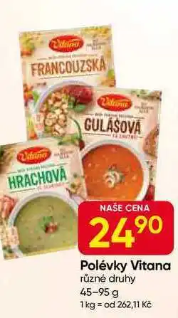 Hruška Vitana Polévka různé druhy 45-95 g nabídka
