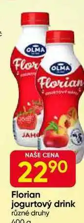 Hruška Florian jogurtový drink různé druhy 400 g nabídka