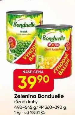 Hruška Bonduelle různé druhy 440-545 g/PP 360-390 g nabídka