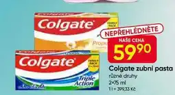 Hruška Colgate zubní pasta různé druhy 2×75 ml nabídka