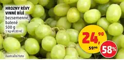 Penny Market Hrozny révy vinné bílé bezsemenné, balené nabídka
