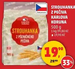 Penny Market Strouhanka z pečiva karlova koruna nabídka