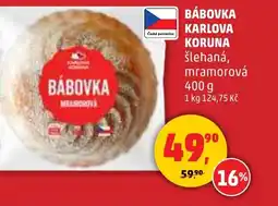 Penny Market Bábovka karlova koruna šlehaná, mramorová nabídka