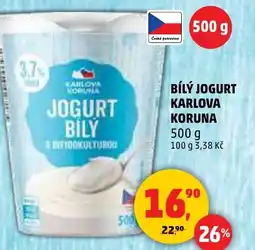 Penny Market Bílý jogurt karlova koruna nabídka