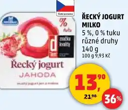 Penny Market Řecký jogurt milko nabídka