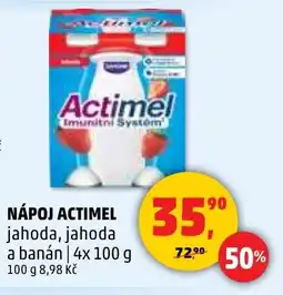 Penny Market Nápoj actimel jahoda, jahoda a banán nabídka
