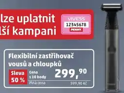 Penny Market Flexibilní zastřihovač vousů a chloupků nabídka